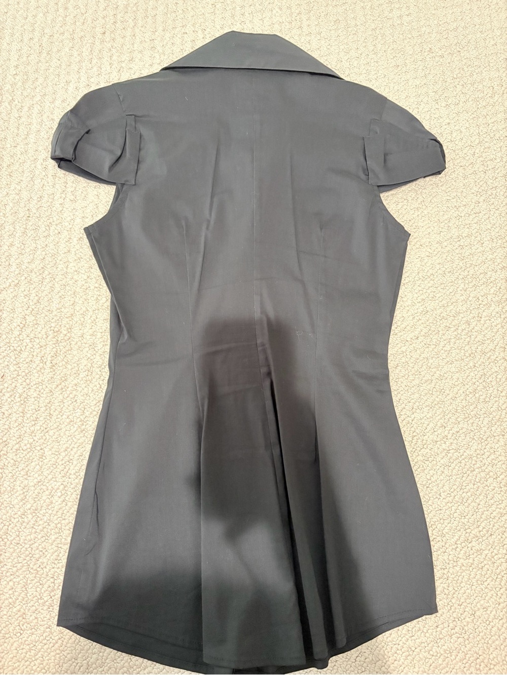 Bailey 44 Black Collared Longline Tunic Top XS Made in USA - Picture 4 of 4